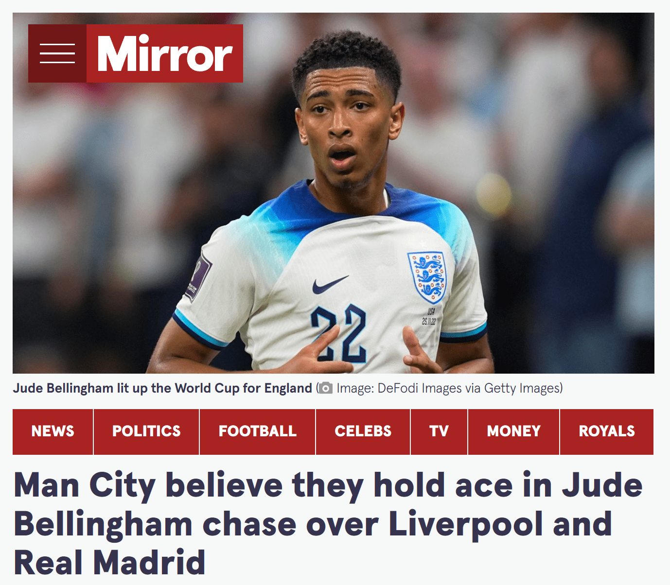 关于贝林厄姆主帅豪言：今晚必须击败AC米兰，否则辞职！的信息